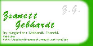 zsanett gebhardt business card
